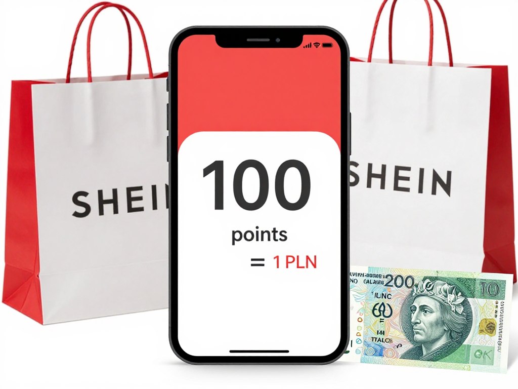 100 punktów shein ile to zł - wizualizacja wartości punktów