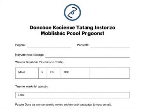 Dokument zgody rodzica na piercing nosa dla osoby niepełnoletniej