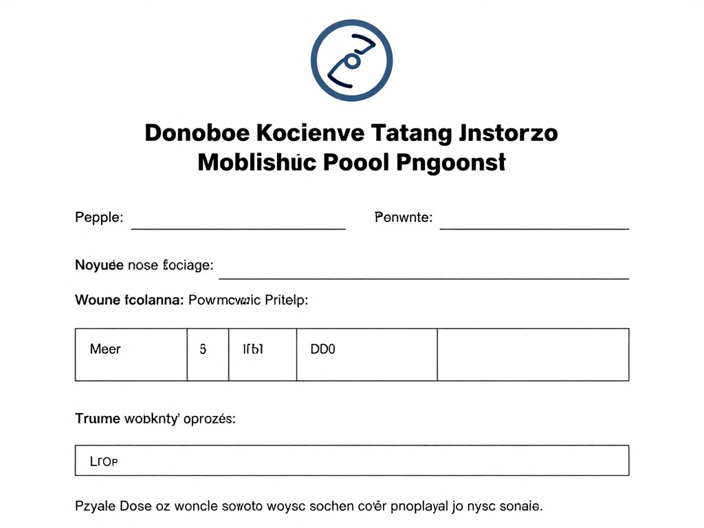 Dokument zgody rodzica na piercing nosa dla osoby niepełnoletniej