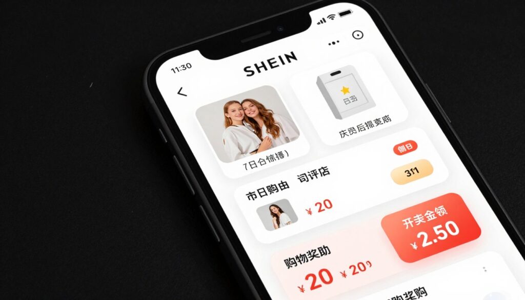 Metody zdobywania punktów w aplikacji SHEIN