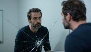 Narcyz patrzący w lustro - wizualizacja jak kończy narcyz