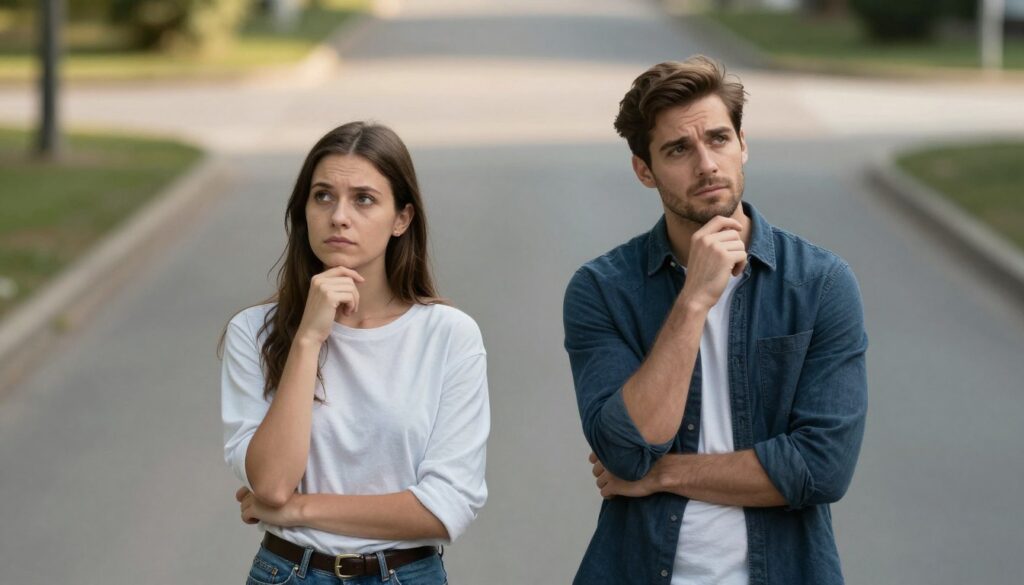 Para na rozdrożu podejmująca decyzje o przyszłości - ostatni etap romansu