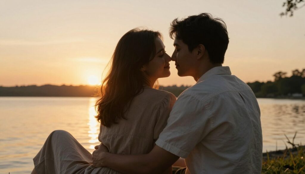 Para przeżywająca głębokie chwile bliskości - kulminacyjny etap romansu
