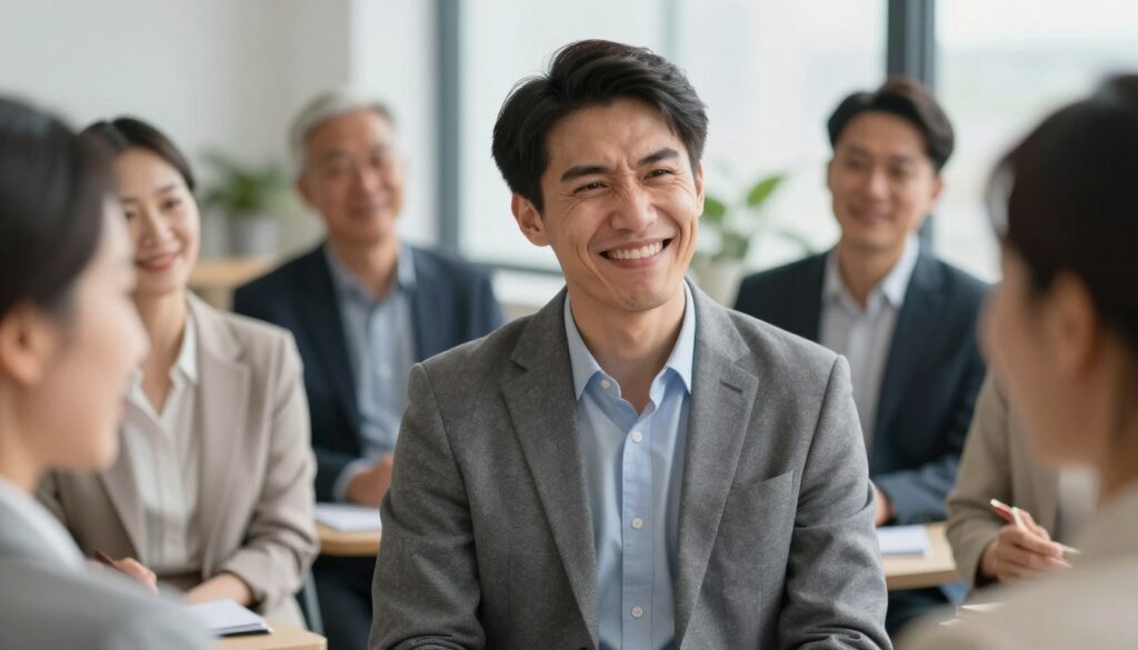 Pewna siebie osoba stosująca ciętą ripostę