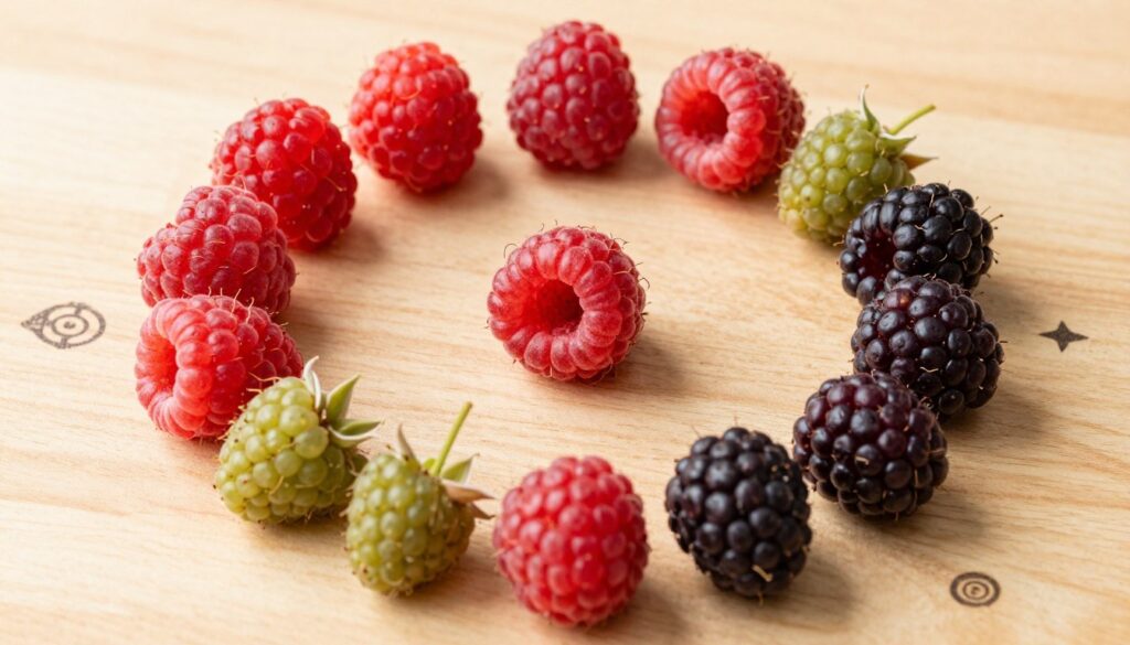 Różne rodzaje malin symbolizujące różne interpretacje w senniku maliny